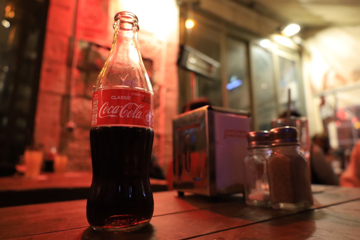 Cola in a bottle