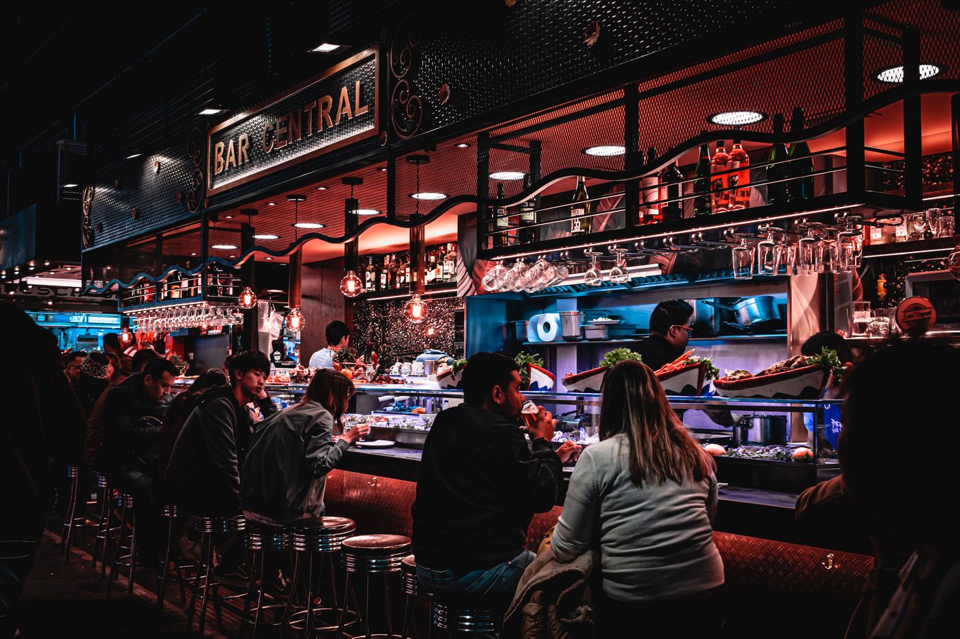 The counter, late on a Friday